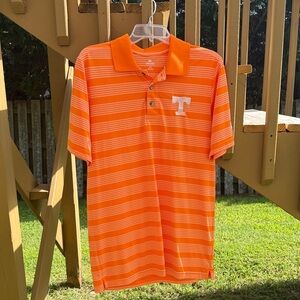 UT Tennessee Orange Striped Polo Shirt